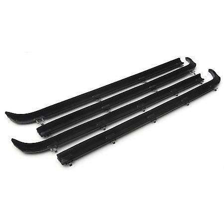 Ford Bronco Pickup Beltline Kit Front Door, 1987-1998 4 Pc, Black
