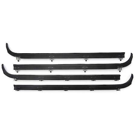 Ford Bronco Pickup Beltline Kit Front Door, 1987-1998 4 Pc, Black