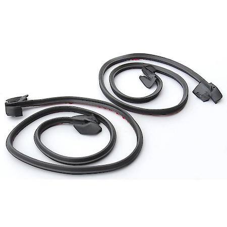 Chevy Door Seals Pair LH RH, 1969-1972, Black