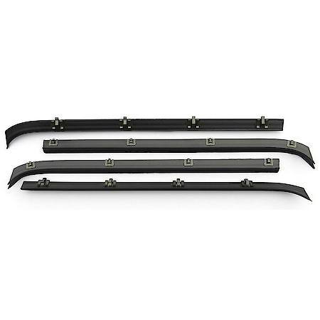 Chevy Suburban Crew Cab Rear Door Beltline Kit, 1973-1980, Black