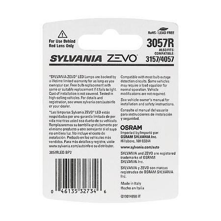 3057R ZEVO: Red LED Mini Bulb, Super Bright, Lifetime Limited Warranty, 2 Pack