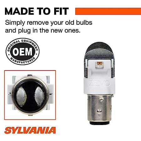2357R ZEVO: Red LED Mini Bulb, Super Bright, Lifetime Limited Warranty, 2 Pack