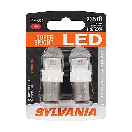 2357R ZEVO: Red LED Mini Bulb, Super Bright, Lifetime Limited Warranty, 2 Pack