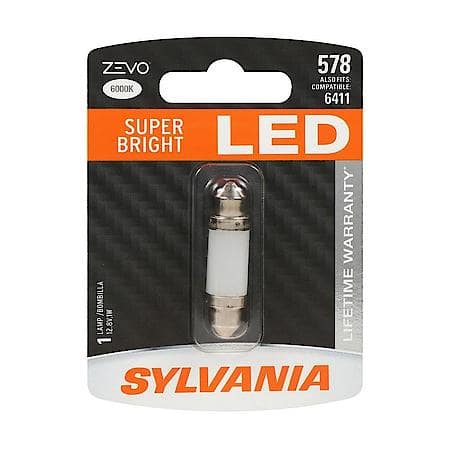 578 ZEVO: White LED Mini Bulb, Super Bright, Lifetime Limited Warranty, 1 Pack