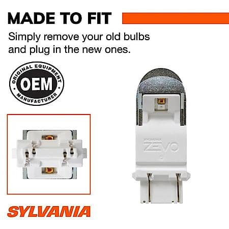 3157R ZEVO: Red LED Mini Bulb, Super Bright, Lifetime Limited Warranty, 2 Pack
