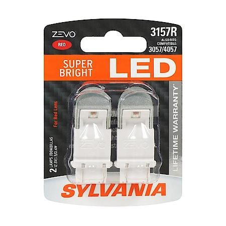 3157R ZEVO: Red LED Mini Bulb, Super Bright, Lifetime Limited Warranty, 2 Pack