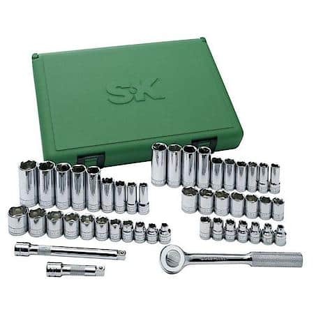 Tool Set 3/8 Drive 47Pc Met Sae 12 Pt.
