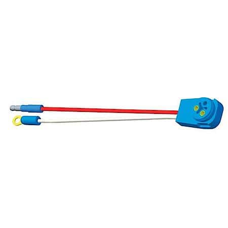 Stop Tail Turn Two-Wire 90 ° Plug-In Pigtail For Male Pin Lights, 10" Long, Chassis Ground