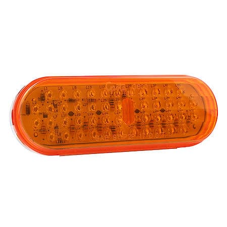 Hi Count Oval LED Stop Tail Turn Light, Front or Rear Turn, Amber