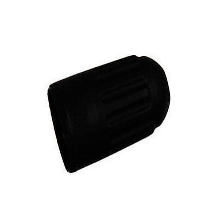 Long Black Plastic Sealing Valve Cap - 100 Pack