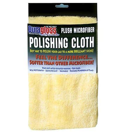 A one inch thick microfiber, lint free cloth use to remove wax