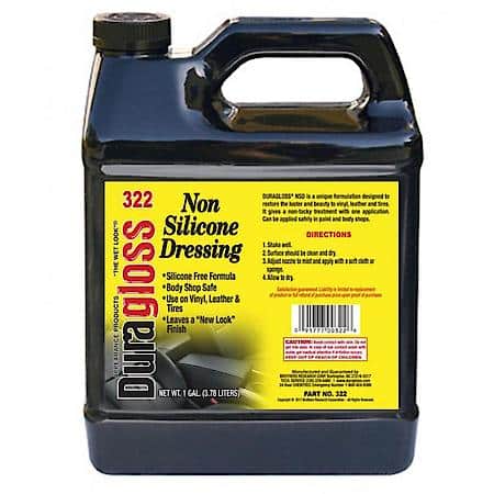 A non silicone formula for tires and interiors. Body Shop Safe