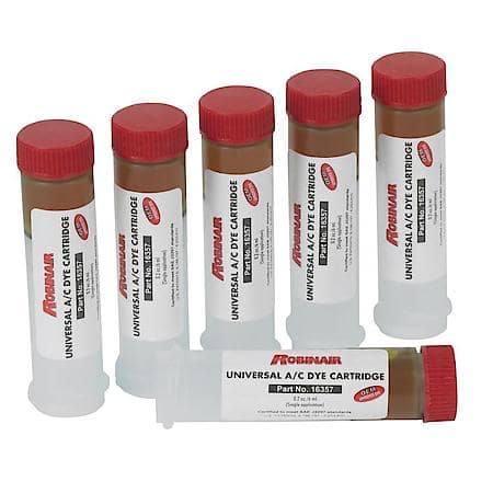 Robinair Universal A/C Dye - Six Replacement Cartridges