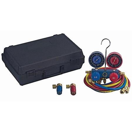 R134A Aluminum Manifold Set W/Storage Case, With 72 Inch Hoses