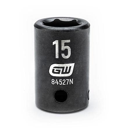 1/2" Drive 6 Point Standard Impact Metric Socket 15mm