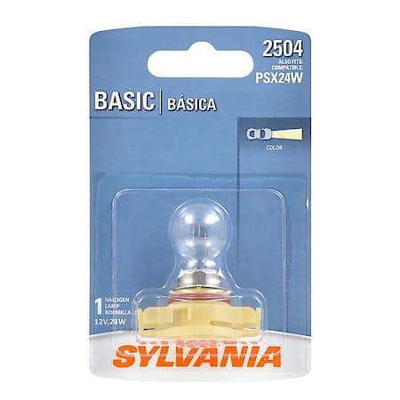 2504 Basic: Halogen Fog Bulb, Basic Performance, 1 Pack