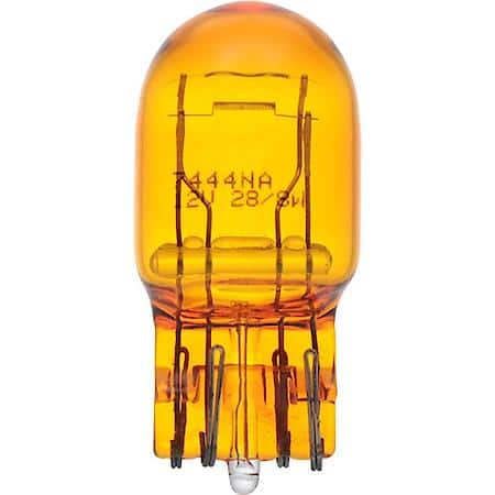 7444NA Long Life: Amber Mini Bulb, Standard Performance, 2 Pack