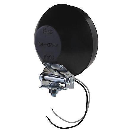 4" Round Utility Light, Hardwire, Spot with Rubber Housing, Black