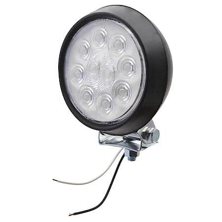 4" Round Utility Light, Hardwire, Spot with Rubber Housing, Black