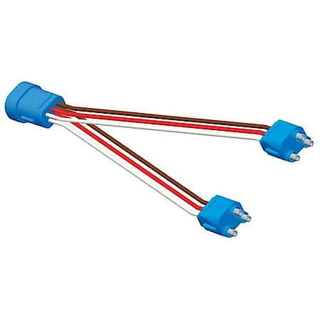 Two Light 9" Y Adapter Pigtail, Adapter, Female-to-Female Pin, Straight
