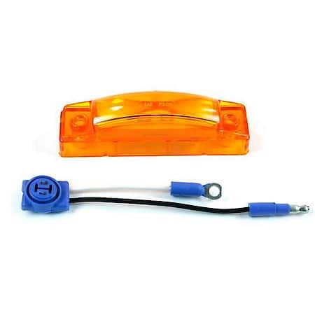 Supernova, 3" Center, Rectangle Thin-Line Clearance-Marker LED Lamp - Yellow - Field Replaceable Lens