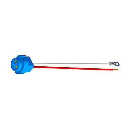 Stop Tail Turn Two-Wire Plug-In Pigtail For Male Pin Lights, 11" Long, Chassis Ground