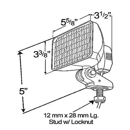 Forward Lighting, Clear, Composite Work Lamp, Top Mount - Multiple beam patterns