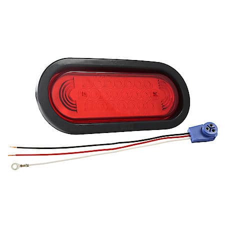 SuperNova Oval LED Stop Tail Turn Lights Red Kit (53962 + 92420 + 67005)
