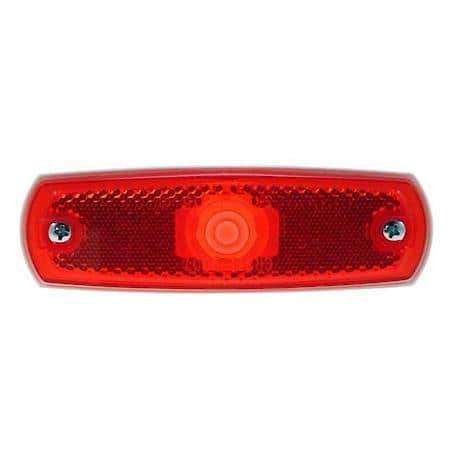 SuperNova ® Low-Profile LED Clearance Marker Light, Built-In Reflector without Bezel, Red