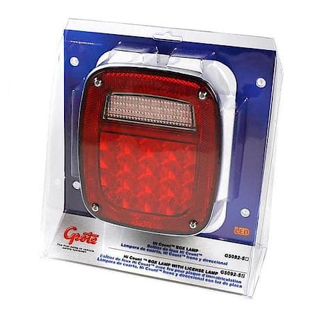 Stop/Turn/Tail Light, Red 3-Stud High Count LED with License Light