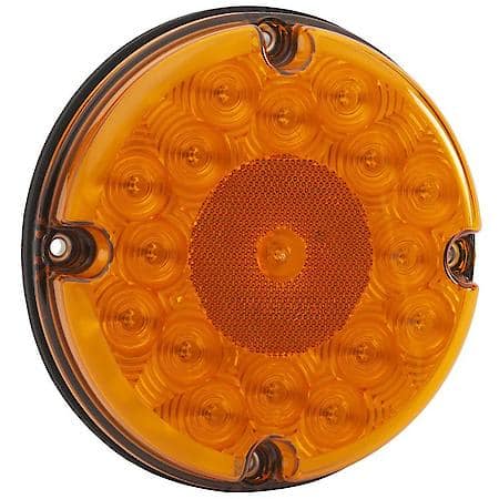 LED Stop Tail Turn Light - 7", Front Turn, Single Function with Reflex