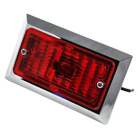 Rectangular Clearance Marker Light, Red