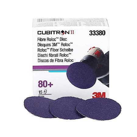 Cubitron Ii Fibre Roloc Disc, 33380, 2 In (50Mm), 80+ (Sold by each)