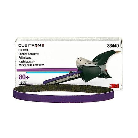 Cubitron II File Belt, 10 mm x 330 mm (3/8" x 13"), 80+ (Sold by each)