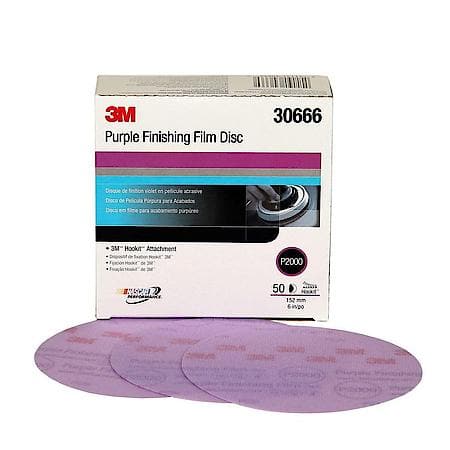 Hookit Purple Fnshng Flm Dsc, 30666, 6In,P2000, 50 Pr Bx, 4 Bxs Pr Cs (Sold by each)