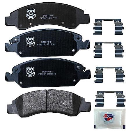 PD Front Brake Pads: Semi-metallic, With Hardware, Police/Emergency Vehicles - Front