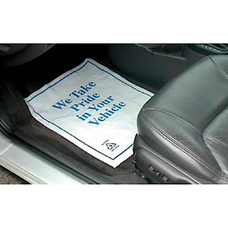 Self-Adhering Plastic Floor Mats, Size: 16, X 21,, 250/pkg