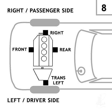 Transmission Mount: Left, 1 Piece