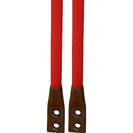 3/4 x 48 Inch Fluorescent Orange Bolt-On Bumper Marker Sight Rods with Hardware