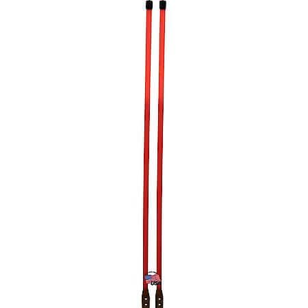 3/4 x 48 Inch Fluorescent Orange Bolt-On Bumper Marker Sight Rods with Hardware