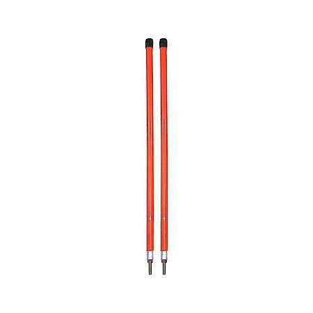 3/4 x 24 Inch Fluorescent Orange Bumper Marker Sight Rods with Hardware