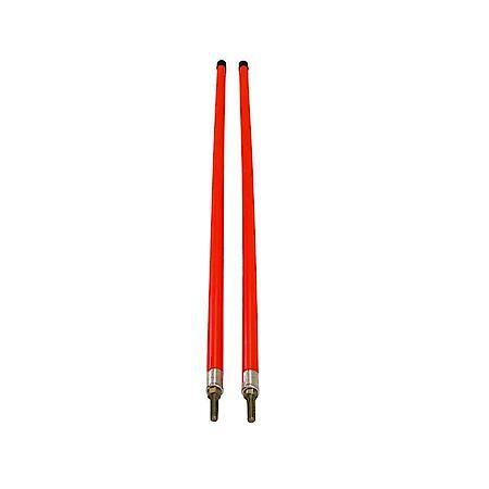 3/4 x 36 Inch Fluorescent Orange Bumper Marker Sight Rods with Hardware