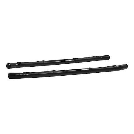 Custom 3" Round Side Bars with Non-Skid Step Pads for Exit Comfort