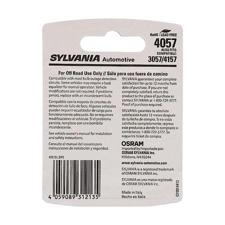 4057: White LED Mini Bulb, 2 Pack