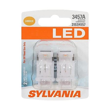 3457A: Amber LED Mini Bulb, 2 Pack