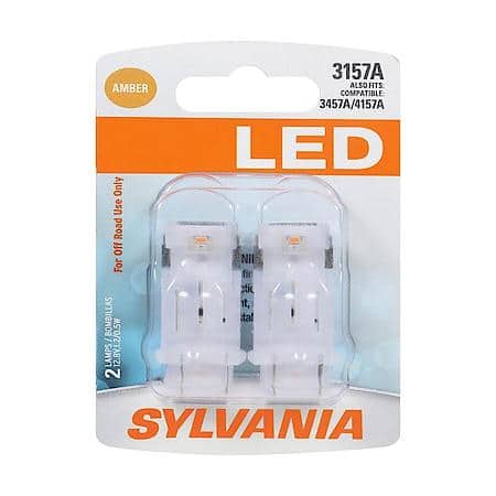 3157A: Amber LED Mini Bulb, 2 Pack