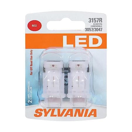 3157R: Red LED Mini Bulb, 2 Pack