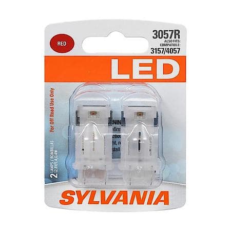 3057R: Red LED Mini Bulb, 2 Pack