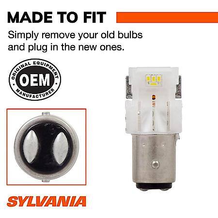 2057: White LED Mini Bulb, 2 Pack