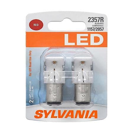2357R: Red LED Mini Bulb, 2 Pack